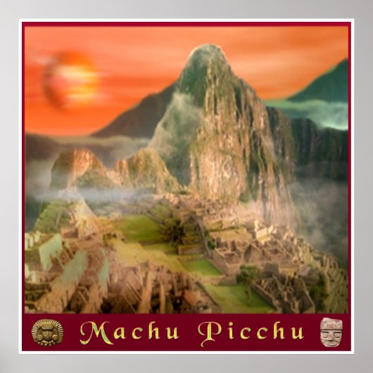 Poster van Machu picchu (Voorkant)