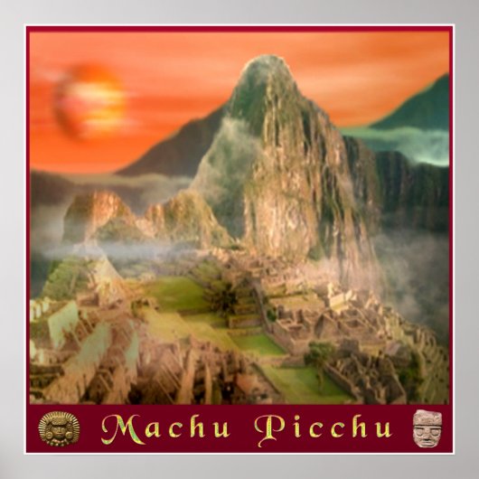 Poster van Machu picchu (Voorkant)