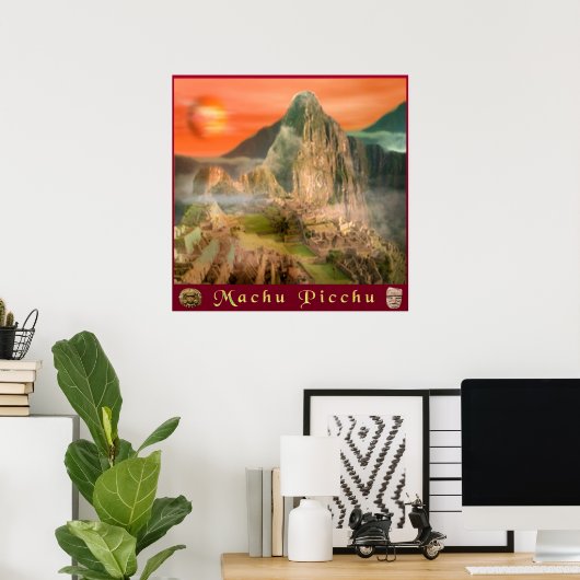 Poster van Machu picchu (Thuiskantoor)