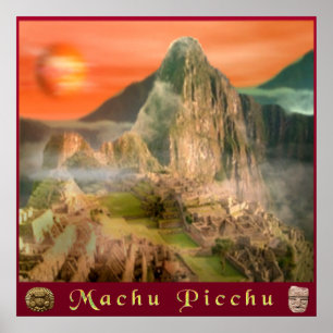 Poster van Machu picchu