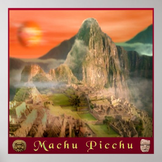 Poster van Machu picchu (Voorkant)