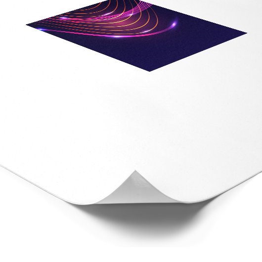 Poster van magische golven (Hoek)