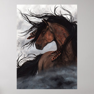Poster van Majestic paarden door Bihrle