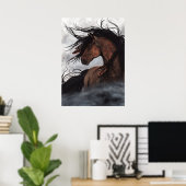 Poster van Majestic paarden door Bihrle (Thuiskantoor)