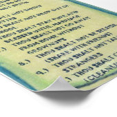 Poster van mama en Daddys Tien Geboden (Hoek)