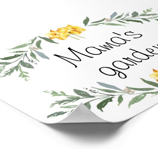 Poster van mama's tuin (Hoek)