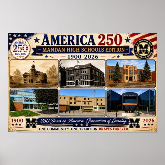 Poster van Mandan High Schools (Voorkant)