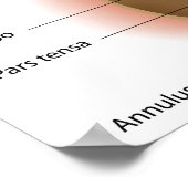 Poster van menselijke trommelanatomie (Hoek)