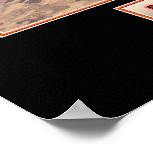 Poster van militaire Vliegtuigen "B-52 Stratofort" (Hoek)