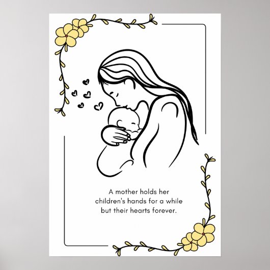 Poster van moederliefdesofferte (Voorkant)