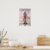 Poster van Molly Harrison in de herfst van Fairy (Keuken)