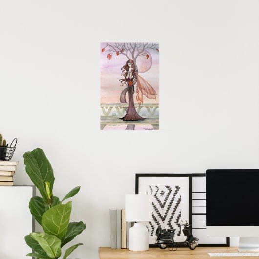 Poster van Molly Harrison in de herfst van Fairy (Thuiskantoor)