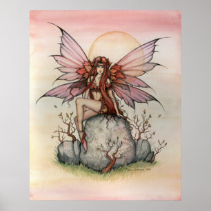 Poster van Molly Harrison in de herfst van Fairy