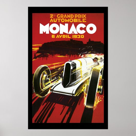  Poster van Monaco Car Road Race (Voorkant)