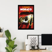  Poster van Monaco Car Road Race (Thuiskantoor)