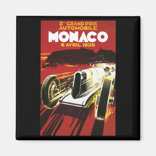  Poster van Monaco Car Road Race Magneet (Voorkant)