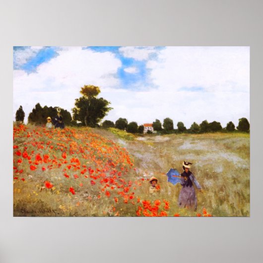 Poster van Monet Poppies (Voorkant)