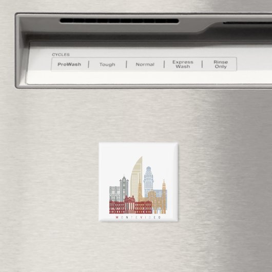 Poster van Montevideo skyline Magneet (Insitu (Vaatwasser))