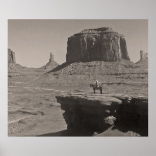 Poster van Monument Valley Cowboy