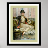 Poster van mooie Flapper Girl (Voorkant)