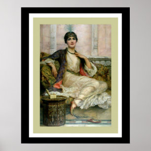 Poster van mooie Flapper Girl
