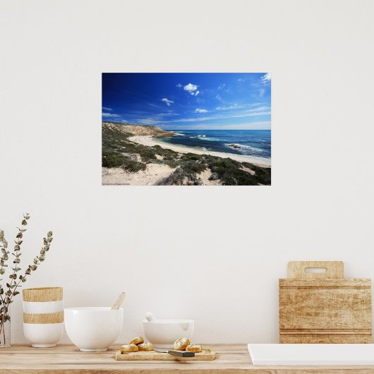 Poster van mooie wilde kustgebieden (Keuken)