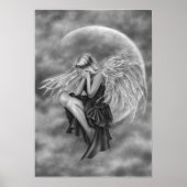 Poster van Moon Angel drogen (Voorkant)