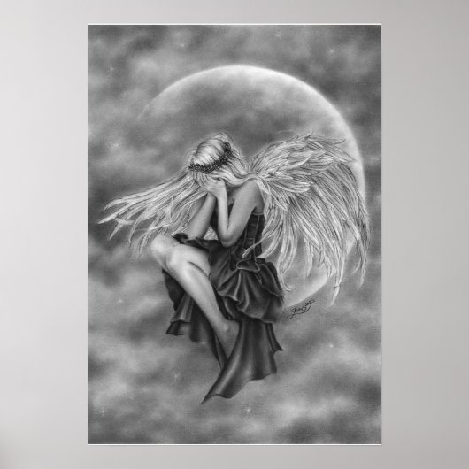 Poster van Moon Angel drogen (Voorkant)