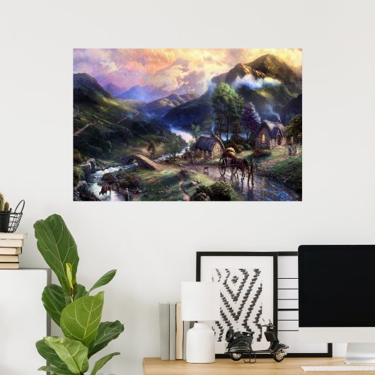 poster van moutain villa (Thuiskantoor)