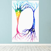 Poster van neuronen canvas afdruk (Insitu (Houten vloer))