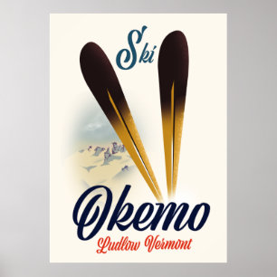 Poster van Okemo Ludlow Vermont ski