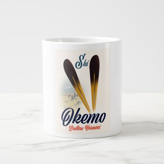 Poster van Okemo Ludlow Vermont ski Grote Koffiekop (Voorkant)