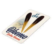 Poster van Okemo Ludlow Vermont ski Magneet (Linkerzijde)