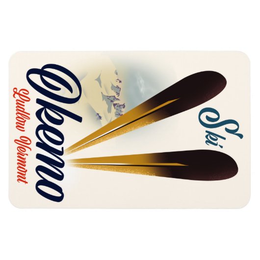 Poster van Okemo Ludlow Vermont ski Magneet (Horizontaal)