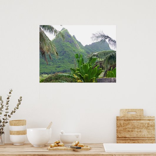 Poster van Olomana-bergen (Keuken)