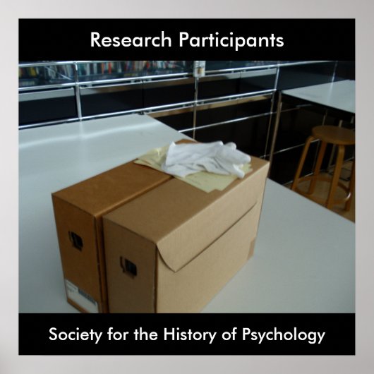 Poster van onderzoeksdeelnemers (Voorkant)