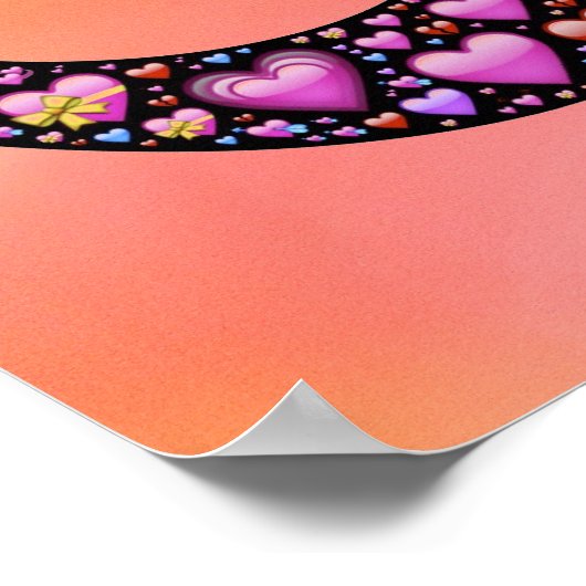 Poster van oneindige liefde (Hoek)