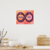 Poster van oneindige liefde (Keuken)