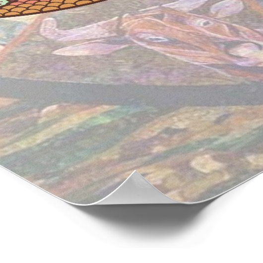 Poster van oorsprong uit Capricorn (Hoek)