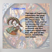 Poster van oorsprong uit Capricorn (Voorkant)