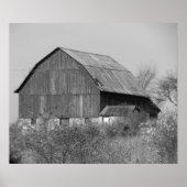 Poster van oude schuur (Voorkant)