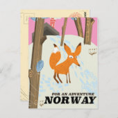 Poster van oudsher fox briefkaart (Voorkant / Achterkant)