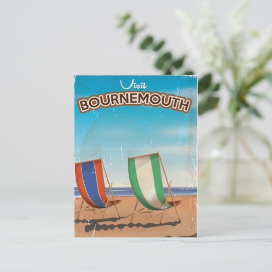 Poster van oudsher in Bournemouth Briefkaart (Staand voorkant)
