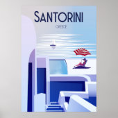 Poster van oudsher in Santorini (Voorkant)