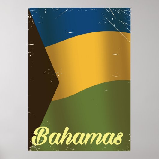 Poster van oudsher onder nationale vlag van Bahama (Voorkant)