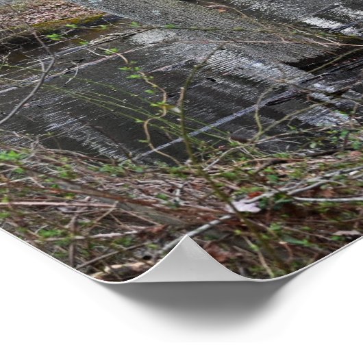 Poster van overstroomde bomen (Hoek)