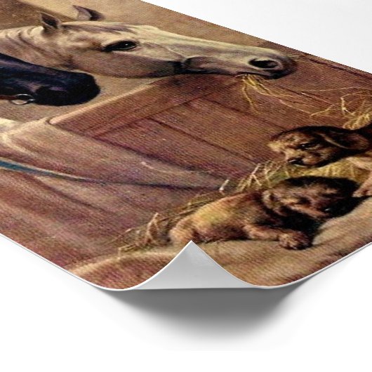 Poster van paarden (Hoek)