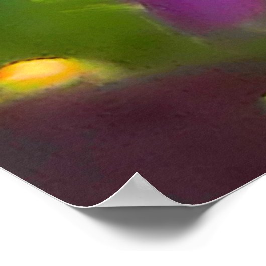 poster van Paarse bloemen (Hoek)