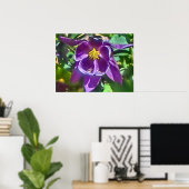 poster van Paarse bloemen (Thuiskantoor)
