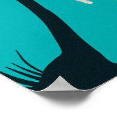 Poster van palmbomen, stijgkunst en schuurkunst (Hoek)